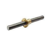 Linear Motion Ball Screw Machine Parts 1pcs T12 Lead Screw Length 100mm-1000mm With Brass Copper Nut Lead 4mm For 3D Printer(450mm)
