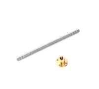 Linear Motion Ball Screw Machine Parts 1PCS T12 Trapezoidal Rod Lead Screw Thread 12mm 2mm With Brass Nut L=150mm-1000mm(350mm)