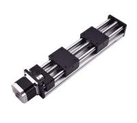 Linear Motion Ball Screw Machine Parts 20-200mm Positive Negative Effective Stroke 1204 Ball Screw Linear Guide Module Rail Slideway +Nema23 Motor(50mm-50mm Stroke)