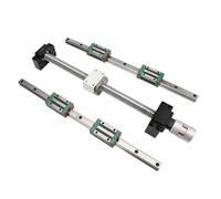 Linear Motion Ball Screw Machine Parts 2pcs HGR15 150-1000mm Linear Guide+4pcs HGH15CA Block SFU1204 Ball Screw With BKBF10 DSG12H Housing+Coupler(1000mm)