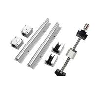 Linear Motion Ball Screw Machine Parts 2pcs SBR12 Linear Rail+Machined Ball Screw SFU1204+Nut+End Support Bearing BKBF10+Coupling(150mm)