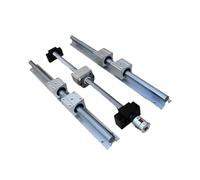 Linear Motion Ball Screw Machine Parts 2pcs SBR16 Linear Rail+4pcs SBR16UU Blocks+1set SFU1605 Ballscrew Set For Part(800mm)