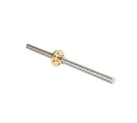 Linear Motion Ball Screw Machine Parts 2pcs T12*3 Large Lead Trapezoidal Screw Length 100-1000mm Motor Screws Nut CNC Machines Parts(350mm)