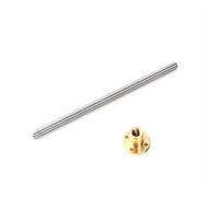 Linear Motion Ball Screw Machine Parts 2pcs T12 Screw Lead 2mm Large Trapezoidal Stepper Motor Nut(1000mm)