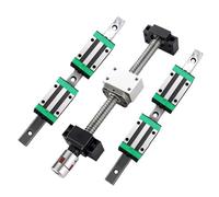 Linear Motion Ball Screw Machine Parts Ball Screw 2pcs HGR25 +4pcs HGH25CA Slider +1 Set SFU2510 C7 With Nut L 550-1000mm For Engraving Machine(1000mm)
