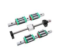 Linear Motion Ball Screw Machine Parts HGW15CC Slide Block With Linear Guide HGR15 Square Guide With SFU1204 Ball Screw Kit(600MM)