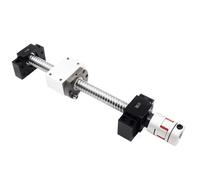 Linear Motion Ball Screw Machine Parts Length 150mm-1000mm SFU2010 Ball Screw +Ball Nut+BKBF15 End Support+Coupling+DSG20H+2pcs SBR20 Linear Rail(700mm)