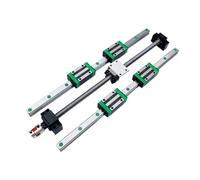 Linear Motion Ball Screw Machine Parts Linear Rails HGR15 Square Guide+HGW15CC Carriages Blocks SFU1204 Ball Screw(700mm)