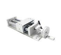 Linear Motion Ball Screw Machine Parts Manual Hand Wheel Linear Module SFU1605 Ball Screw Guide Rail 100-700mm Stroke Slide Table(Stroke 300mm)