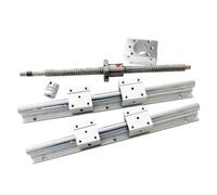 Linear Motion Ball Screw Machine Parts Parts SBR12 Linear Shaft Rail 1204 Ballscrew SFU1204 100mm 150mm 200mm 250mm 300mm 350mm 400mm 450mm 500mm BK10 BF10 Coupler(550mm)