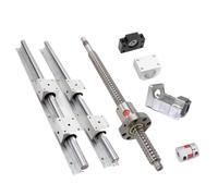 Linear Motion Ball Screw Machine Parts SFU1605 Ball Screw Length 200mm-1000mm+ Nut+BKBF12 End Support+Coupling+DSG16H+ SBR12 Set Linear Rail(200mm)