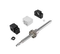 Linear Motion Ball Screw Machine Parts SFU1610 Ball Screw Length 150-550mm Nut Seat Plus BKBF12 Support Set(450mm)