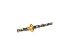 Linear Motion Ball Screw Machine Parts T10 Lead Screw 100mm-800mm Threaded Rod With Copper Nut(Hand wheel)