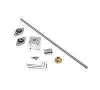 Linear Motion Ball Screw Machine Parts T10 Lead Screw Diameter 10mm Trapezoidal Nut Set With Holder Vertical Kit(200mm)