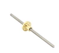 Linear Motion Ball Screw Machine Parts T5 Diameter 5mm Length 150mm Lead 1mm 2mm 4mm Trapezoidal 1pcs With Brass Nut(Lead 1mm)