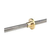Linear Motion Ball Screw Machine Parts T8 Lead Screw Trapezoidal Rod 10mm Length 100mm-1000mm With Copper Nut(550mm)