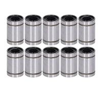 Linear Motion Bearing Cylinder, LM6UU Type, ID 6mm OD 12mm 10Pcs - Low Friction, Long Service Life, Ideal for 3D Printers and CNC Machines