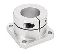 Linear Motion Bearing Sliding Bearing Block with Shaft Bracket, Square D40 Compact Flange Mount Linear Bearing, High Precision Low Noise Bearing Steel Gcr15 for Gear Box Motor Hous