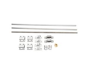 Linear Motion Kit, Linear Motion Set with 8mm Rod Shaft Guide and T8 Screw, Low Noise Stainless Steel Bearings for 3D Printer Engraving Machine XYZ Axis System