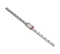 Linear Motion Rail Bearing Block High Speed Low Noise Linear Guide Slide Block with Automatic Aligning Ability for 3D Printing CNC Robotics Automation Alloy Steel Bearing Steel (MGN12H-400)