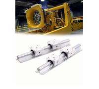 Linear Motion Rail Set with Aluminum Support and Chrome Plated Hardened Shaft for 3D Printers and Automation Equipment