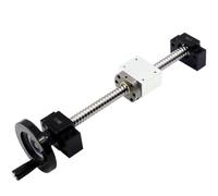 Linear motion screw, Ball Screw Set, SFU 2005 2010 2505 2510 Length 500mm 1000mm Linear Guides + BF/BK12 + Ballnut Housing, 3D Printer Accessories for CNC Parts, 1(2510,1000mm)