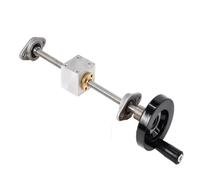 Linear motion screw, T8 Manual Sliding Table Set 3D Printer, 100/200/250/300/350/400/500mm Lead Screw + Nut+KP/KFL08 Bearing Bracket+Handwheel+Housing Bracke(Lead 2mm Kfl Set,100mm)