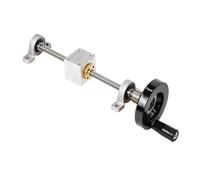 Linear motion screw, T8 Manual Sliding Table Set 3D Printer, 100/200/250/300/350/400/500mm Lead Screw + Nut+KP/KFL08 Bearing Bracket+Handwheel+Housing Bracke(Lead 2mm Kp Set,550mm)