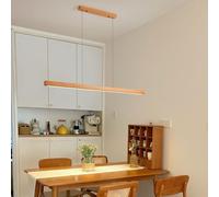 Linear Pendant Lamp with Remote Control, LED Dimmable Chandelier Light for Dining Room, Kitchen, Office, 150cm