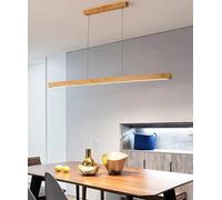 Linear Pendant Lamp with Remote Control, LED Dimmable Chandelier Light for Dining Room, Kitchen, Office, 150cm
