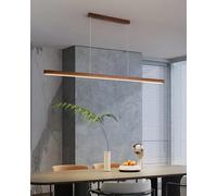 Linear Pendant Lamp with Remote Control, LED Dimmable Chandelier Light for Dining Room, Kitchen, Office, 150cm