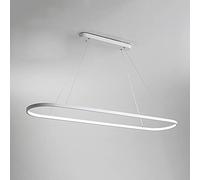 Linear Pendant Light LED Dimmable Chandelier with Remote Control, 26W Ceiling Lamp for Dining Table, Kitchen Island, 70cm Design