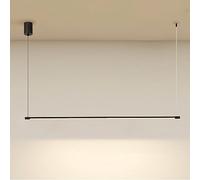Linear Pendant Light Minimalist Black Hanging Lamp LED Chandelier Ceiling Lighting Fixture, Long Strip Kitchen Island Lights Dining Room Office Decor Suspension Lamps Star of Light