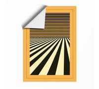 Linear Perspective Geometric Unframed Wall Art Print A3 (42×29.7cm), Wall Decor for Living Room, Bedroom, Office & Home, Art Gift