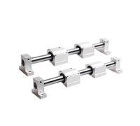 Linear Rail 12mm Linear Shaft + Linear Bearing Housing SCS12UU + Linear Rail Clamp SK12 for DIY CNC Routers Mills Lathes IINKUEYK(SCS16UU,550mm)