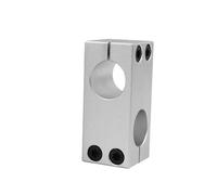 linear rail 1pcs Column Fixing Clips 8 10 12 15 20 30mm Inner Hole Optical Shaft Cross Clamp Aluminum Vertical Fixing Connecting Bracket slide guide(Size:Same diameter 20x20)