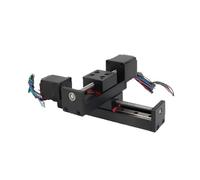 Linear Rail Guide Stage XY Asix Sliding Table Module Nema11 Stepper Motor Linear Guide Stroke 50mm~300mm T-Type Rail(Stroke 50mm,2mm Pitch)