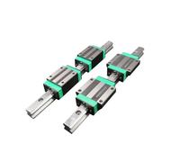 Linear Rail, Linear Sliding Gide 2pcs HGR15 Linear Guide Rail + 4pcs HGH15CA Slider Blocks for Engraving and Printer(400mm)