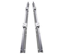 Linear Rail, Linear Sliding Gide Linear Guide Rail Set SBR16 SBR20 3000MM 4000MM Splicing Linear Rail 2PCS Linear Guide Rail +4PCS Block Bearing for Part(SBR20-3000mm)