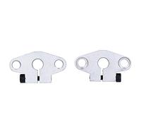 Linear Rail Shaft Support 2Pcs Flange Mount Horizontal Bracket Chrome Plated for CNC SHF8 Aluminum Alloy Durable 3D Printer Compatible