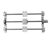 Linear Rail Support Guide Kit with T8 Dual Screw Rod for Horizontal Mounting Compatible with CNC Router and Systems (250mm)