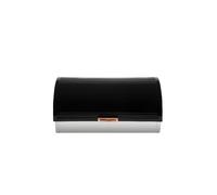 Tower Linear Roll Top Bread Bin Fresh Storage - Stainless Steel, Black/Rose Gold