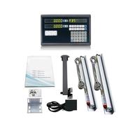 Linear Scale, 2 Axis Digital Readout System + 2pcs Linear Encoder Scale Dimensions 200 300 400 500 600 700 800 900mm(Blu)