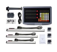 Linear Scale, 3 Axis Digital Readout Dro Set/Kit and 3PCS Linear Glass Scales Encoder 5U TTL Working Stroke Length 100 to 1000MM(SDS3MS Dro Set)