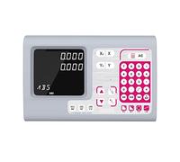 Linear Scale, Complete 2 Axis Big LCD Digital Readout Set Kit and 2 PCS 5U Linear Glass Scale Linear Optical Ruler for Mill Lathe Machine(One Piece Display)