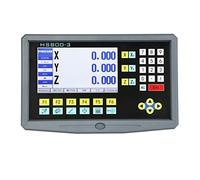 Linear Scale Complete Set 3 Axis LCD Digital Readout with 3 Pieces 0-1000mm Glass Linear Scale Encoder Sensor for Milling Lathe YH800-3 for DRO Tools Lathe Milling(HS800-3 LCD Display)