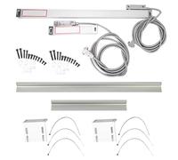 Linear Scale Encoder Digital Readout High Precision Aluminum Alloy DRO for Milling Lathe JCS9002AE JCS9003AE 2pcs Set with Mounting Accessories (Strokes 300mm and 750mm)