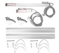 Linear Scale Encoder Digital Readout High Precision DRO System for Milling Lathe Machines Aluminum Alloy Construction 2PCS Set with Mounting Accessories (Strokes 300mm and 700mm)