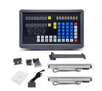 Linear Scale SNS-2V 2 Axis Kit Milling Lathe Digital Readout with 2PCS 5um Optical Ruler Linear Scale Encoder for DRO Tools Lathe Milling(0.001mm Complete kit)