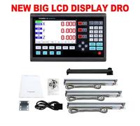 Linear Scale YH800 LCD Digital Readout Set Kit and Linear Scale 0-1000mm Linear Encoder for Lathe Mill CNC Machines for DRO Tools Lathe Milling(New Big LCD DRO Set)